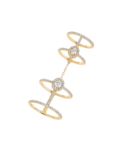 Messika Ring Double Pavé Yellow Gold (horloges)